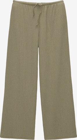 Loosefit Pantalon Pull&Bear en vert : devant