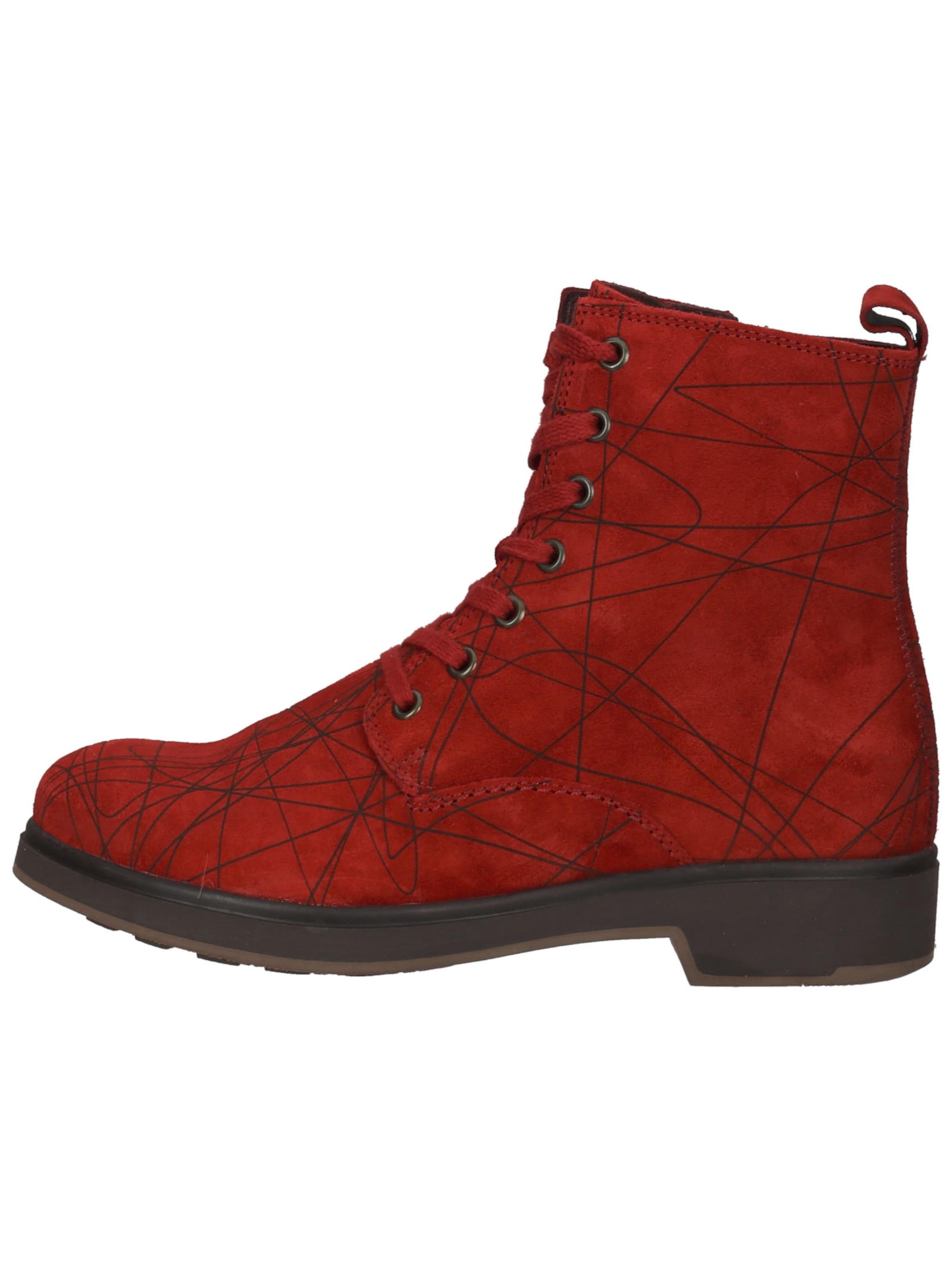Bottines à lacets THINK! en rouge