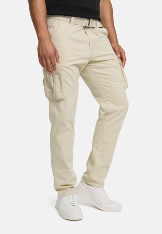 Regular Pantalon cargo 'INPascan' INDICODE JEANS en beige