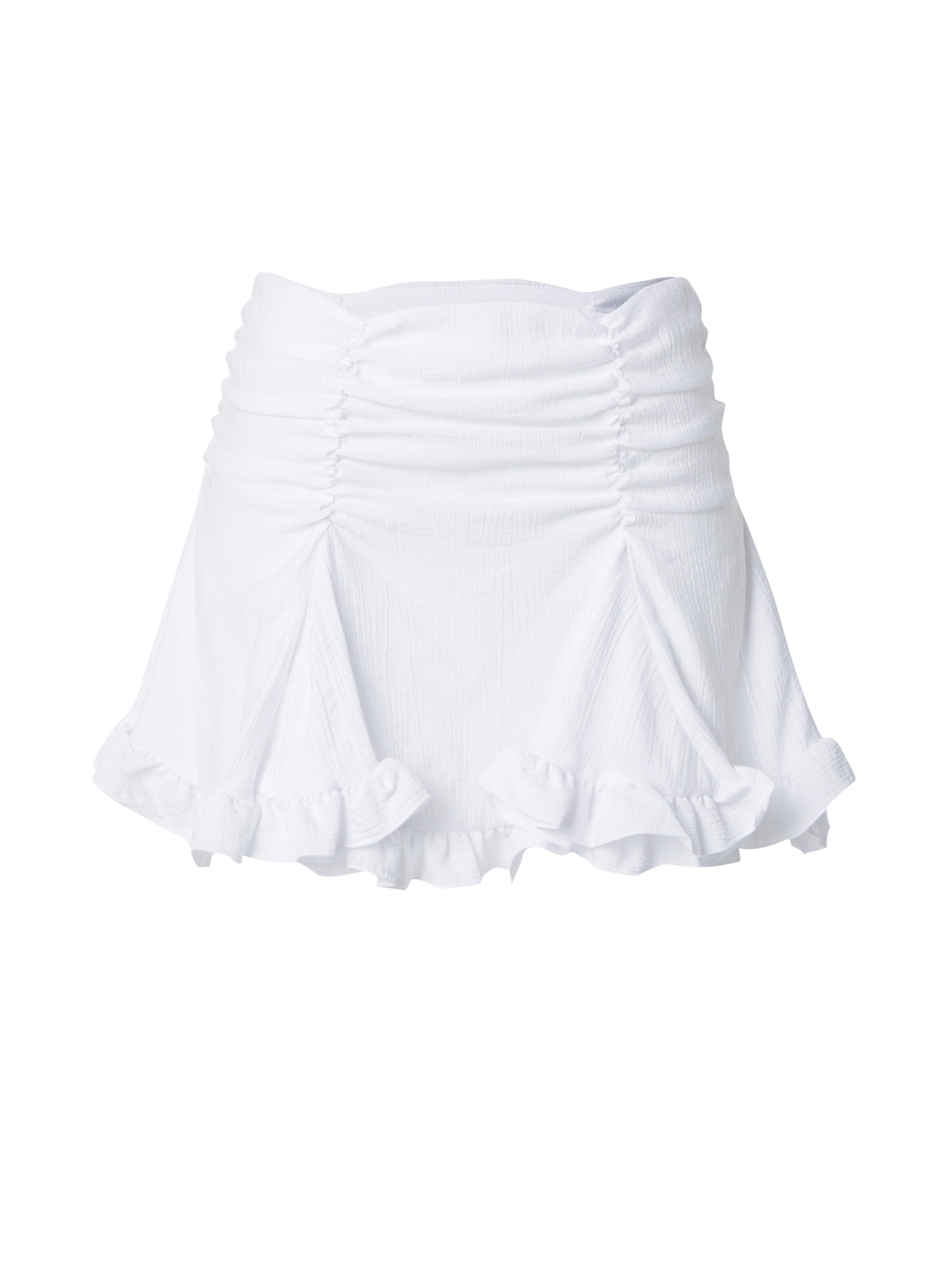 Jupe WEEKDAY en blanc : devant