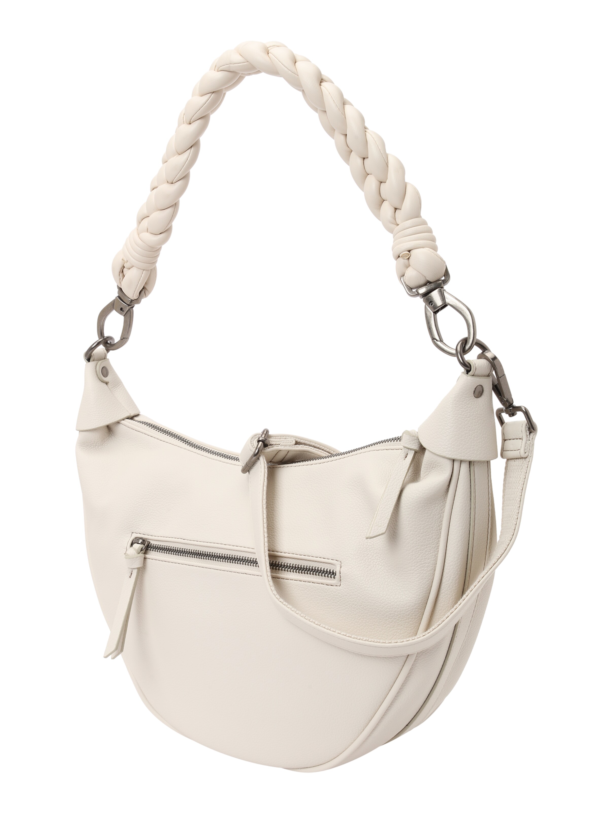 FREDsBRUDER Õlakott 'Good Vibes Only', värv valge: eest vaates