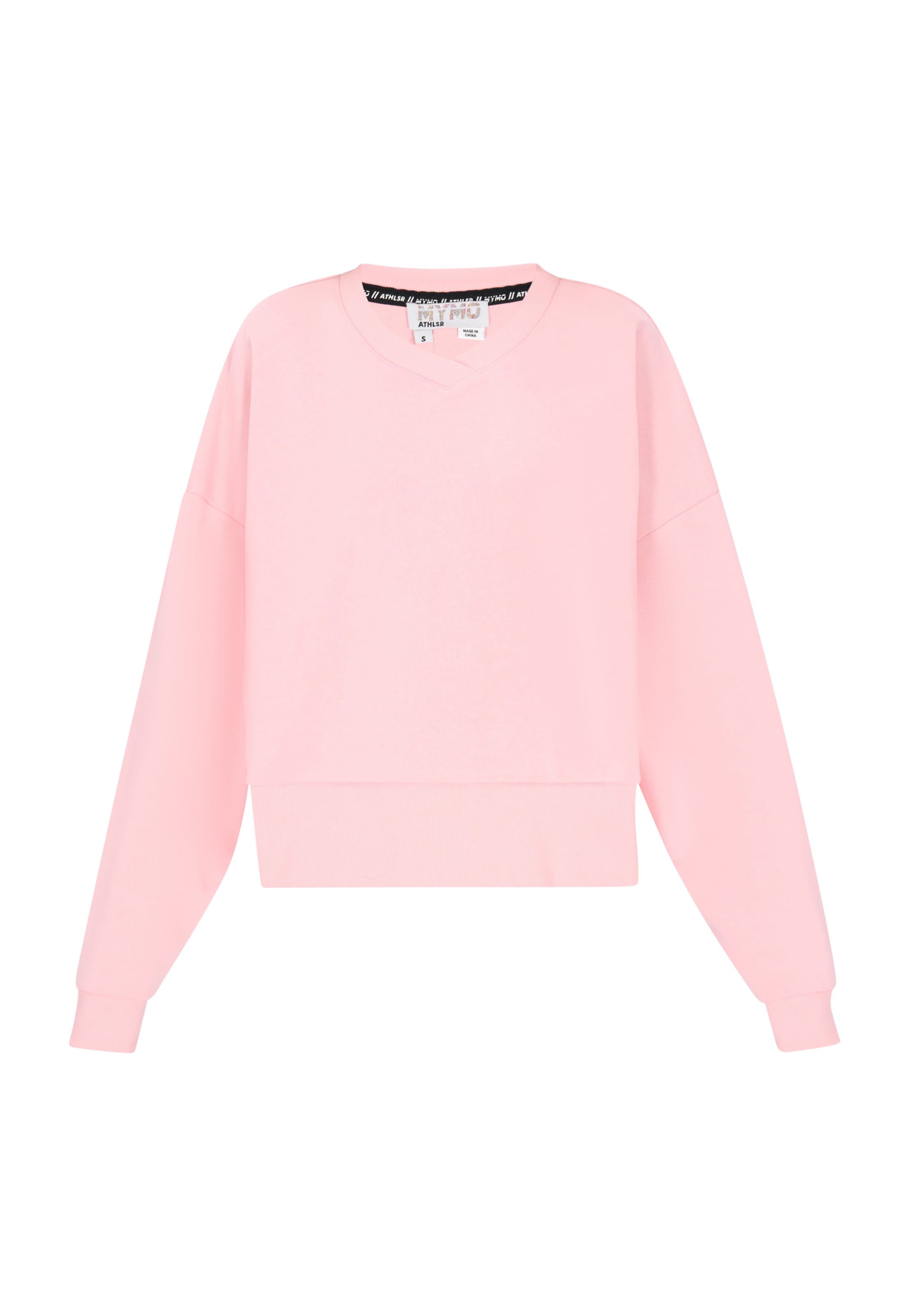 myMo ATHLSR Sweatshirt 'Back To School' in Pink: Vorderseite