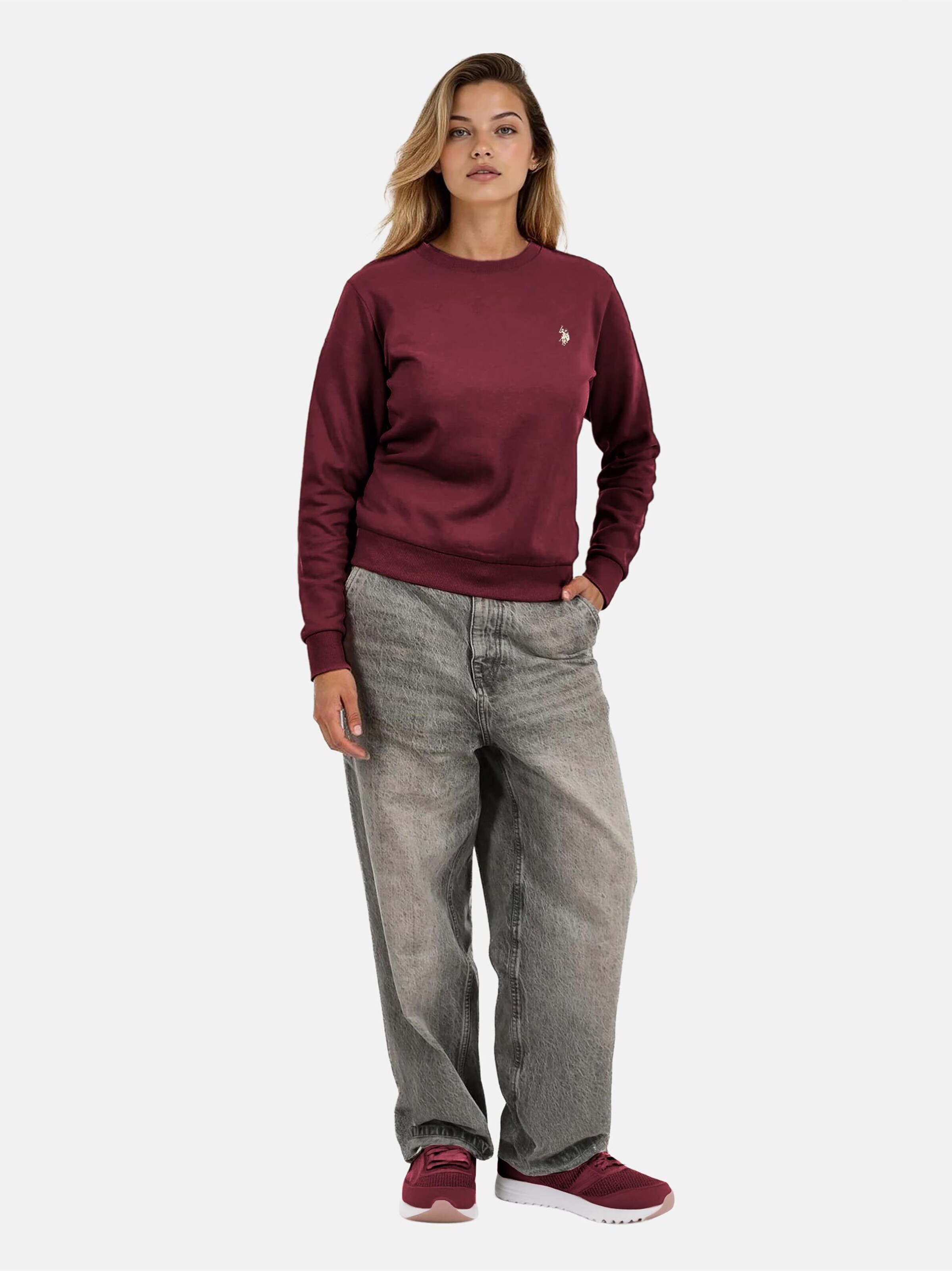 U.S. POLO ASSN. Sweatshirt in Lila