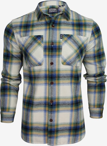 Superdry Button Up Shirt in Green: front