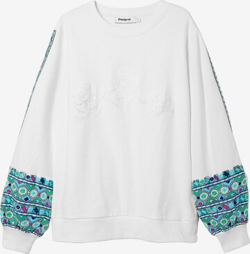 Desigual - Sudadera en blanco: frente