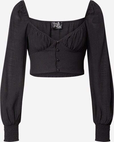 Parallel Lines Bluse in schwarz, Produktansicht