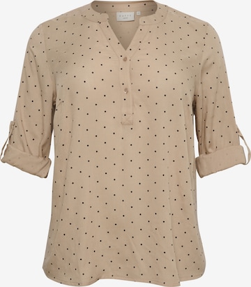 Chemisier 'Joy' KAFFE CURVE en beige : devant