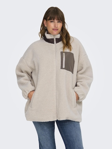 Giacca di mezza stagione 'TRACY' di ONLY Carmakoma in beige: frontale