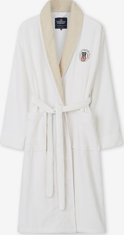 Lexington Long Bathrobe in White: front