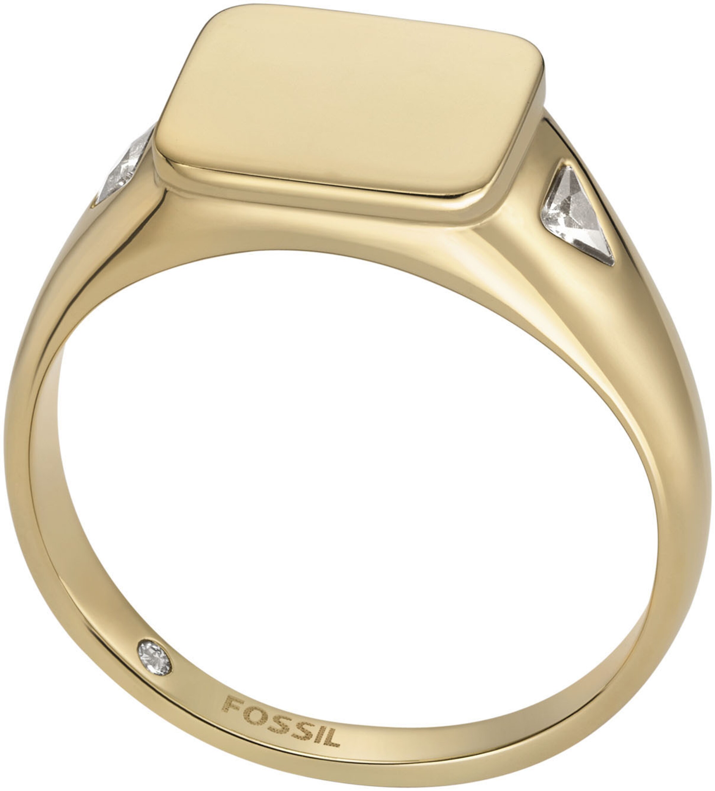 FOSSIL Ring in Gold: front