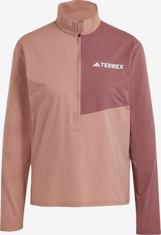 T-shirt fonctionnel ADIDAS TERREX en rose : devant