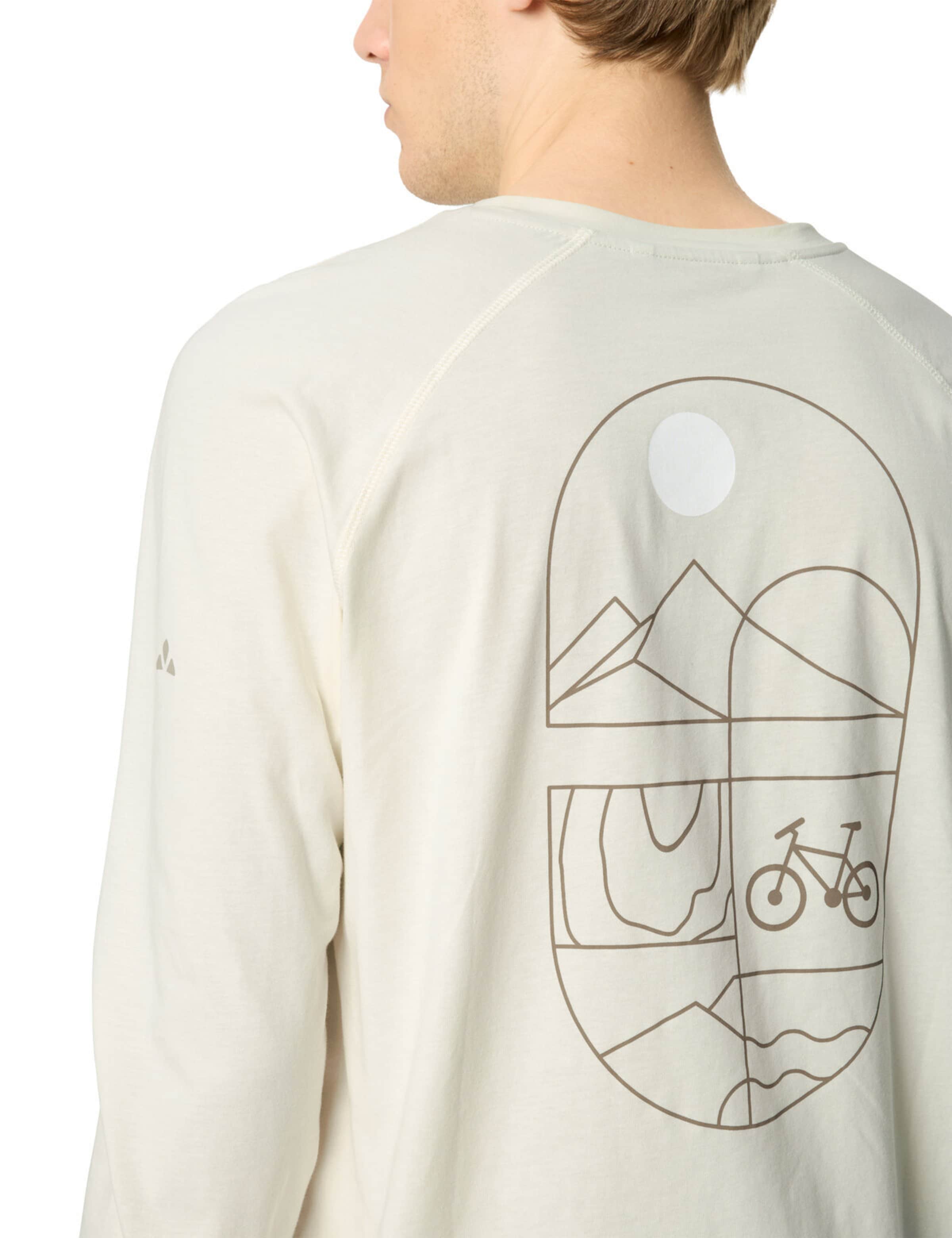 VAUDE Functioneel shirt 'Cyclist' in Wit
