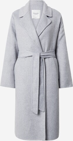Abercrombie & Fitch Přechodný kabát – šedá: přední strana
