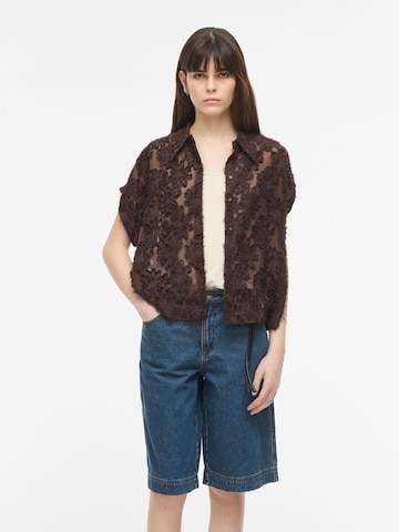 VILA ROUGE EDIT Blouse 'VIKYOTO' in Brown: front