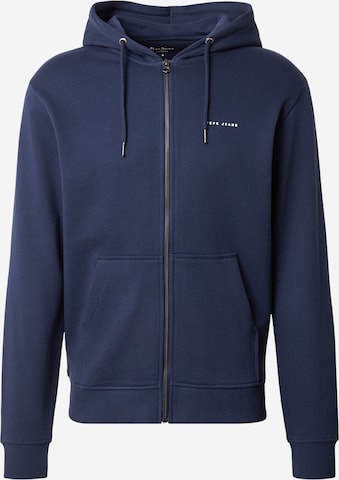 Veste de survêtement 'DENSITY' Pepe Jeans en bleu : devant