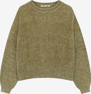 Pull&Bear Sweater in Green: front