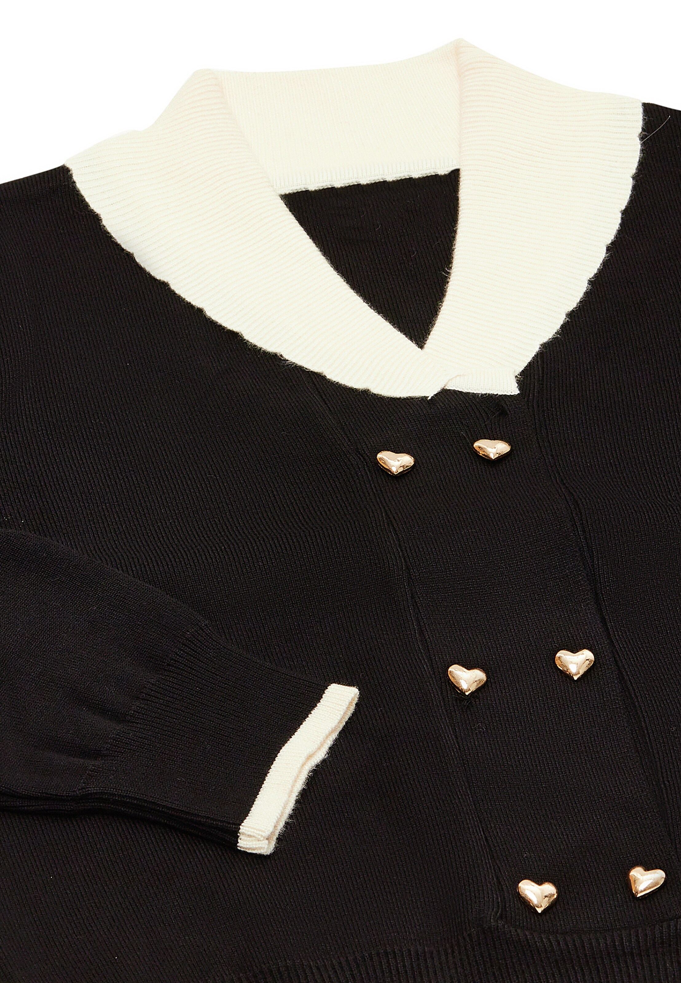 NAEMI Knit cardigan in Black