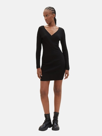 TOM TAILOR DENIM Knit dress in Black