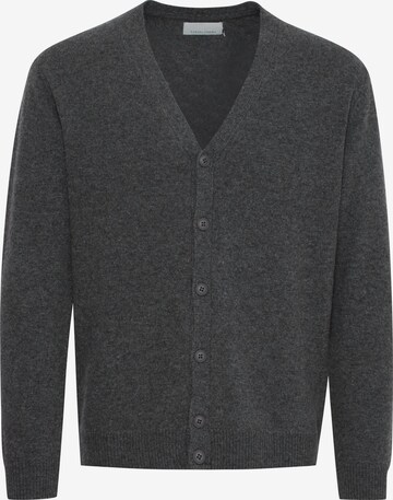 Casual Friday Knit Cardigan 'Karl' in Grey: front