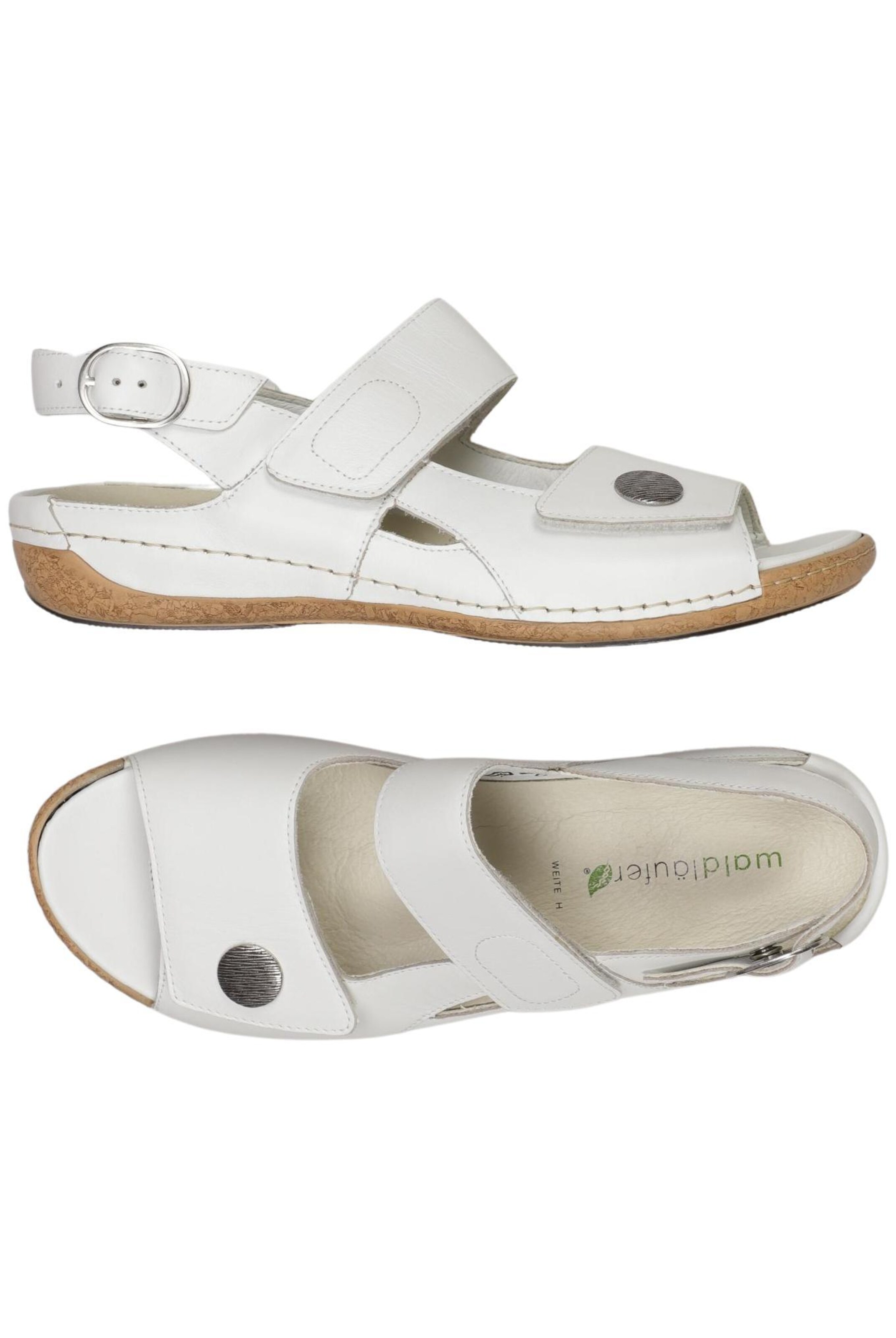 WALDLÄUFER Sandals & High-Heeled Sandals in 39,5 in White: front
