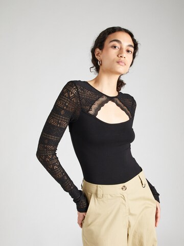 ABOUT YOU Top 'Nicoletta' in Zwart: voorkant