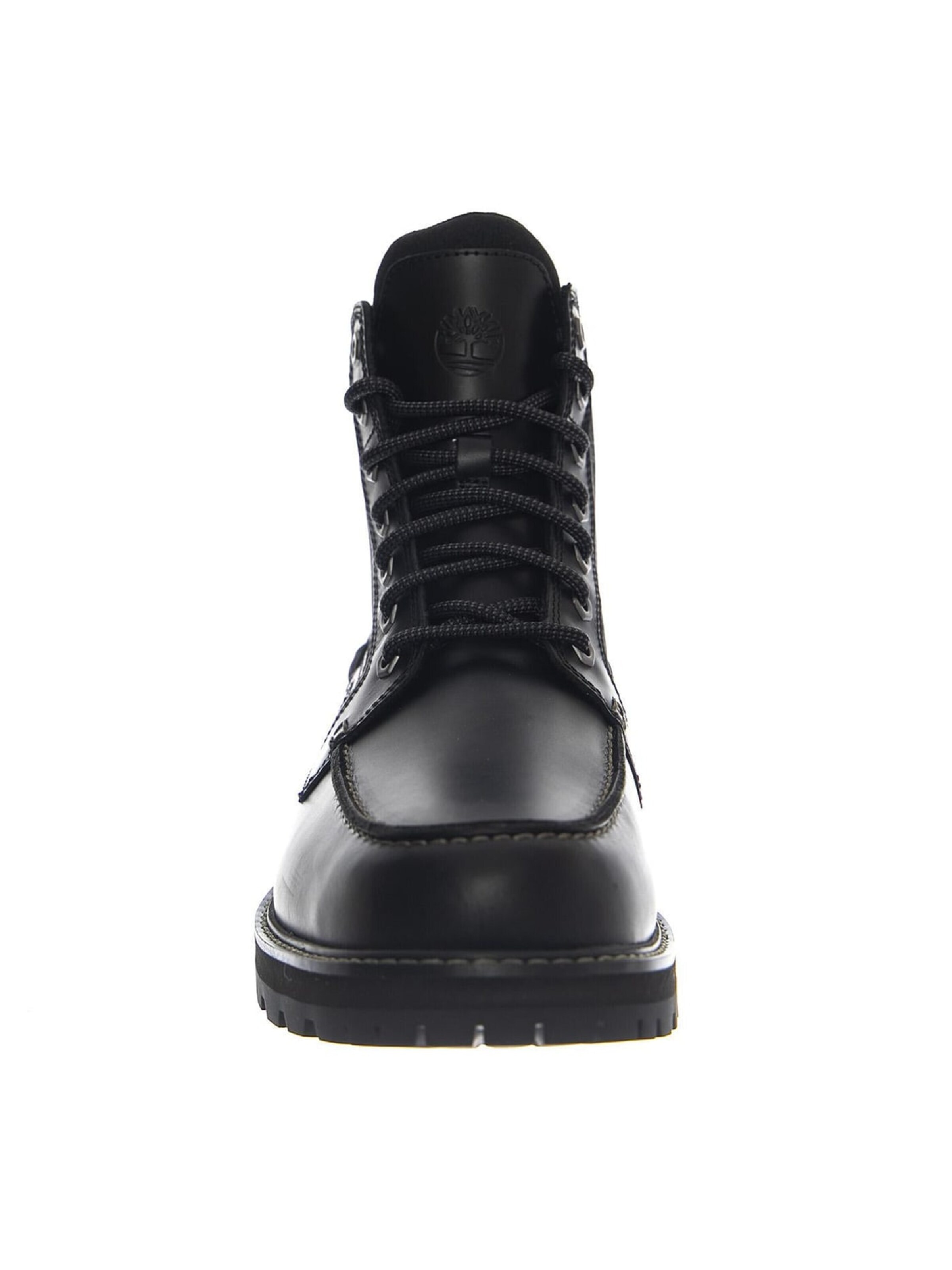 Bottes à lacets 'Britton Road Mid Lace Up -- Men's Black Full Grain Leather' TIMBERLAND en noir