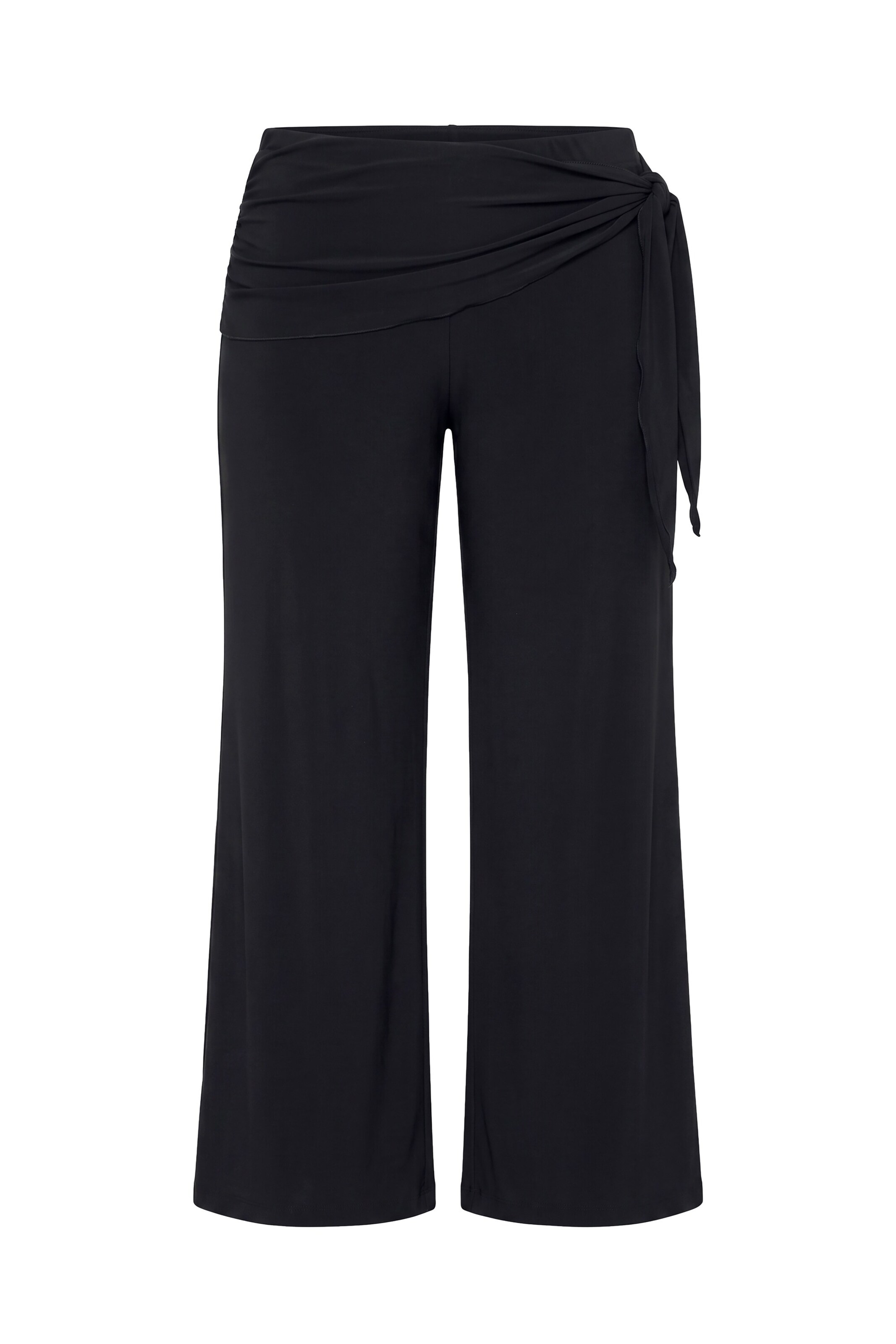 MIAMODA Wide leg Trousers in Black: front