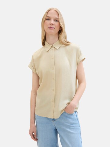 TOM TAILOR Bluse in Beige