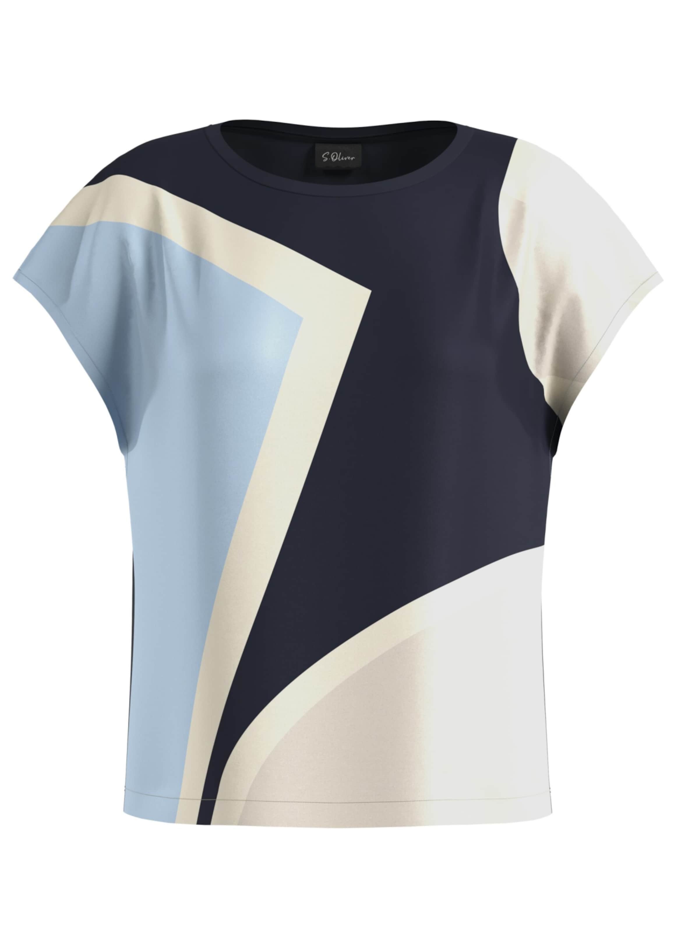 T-shirt 's.Oliver BLACK LABEL - Dames t-shirt' s.Oliver en bleu : devant