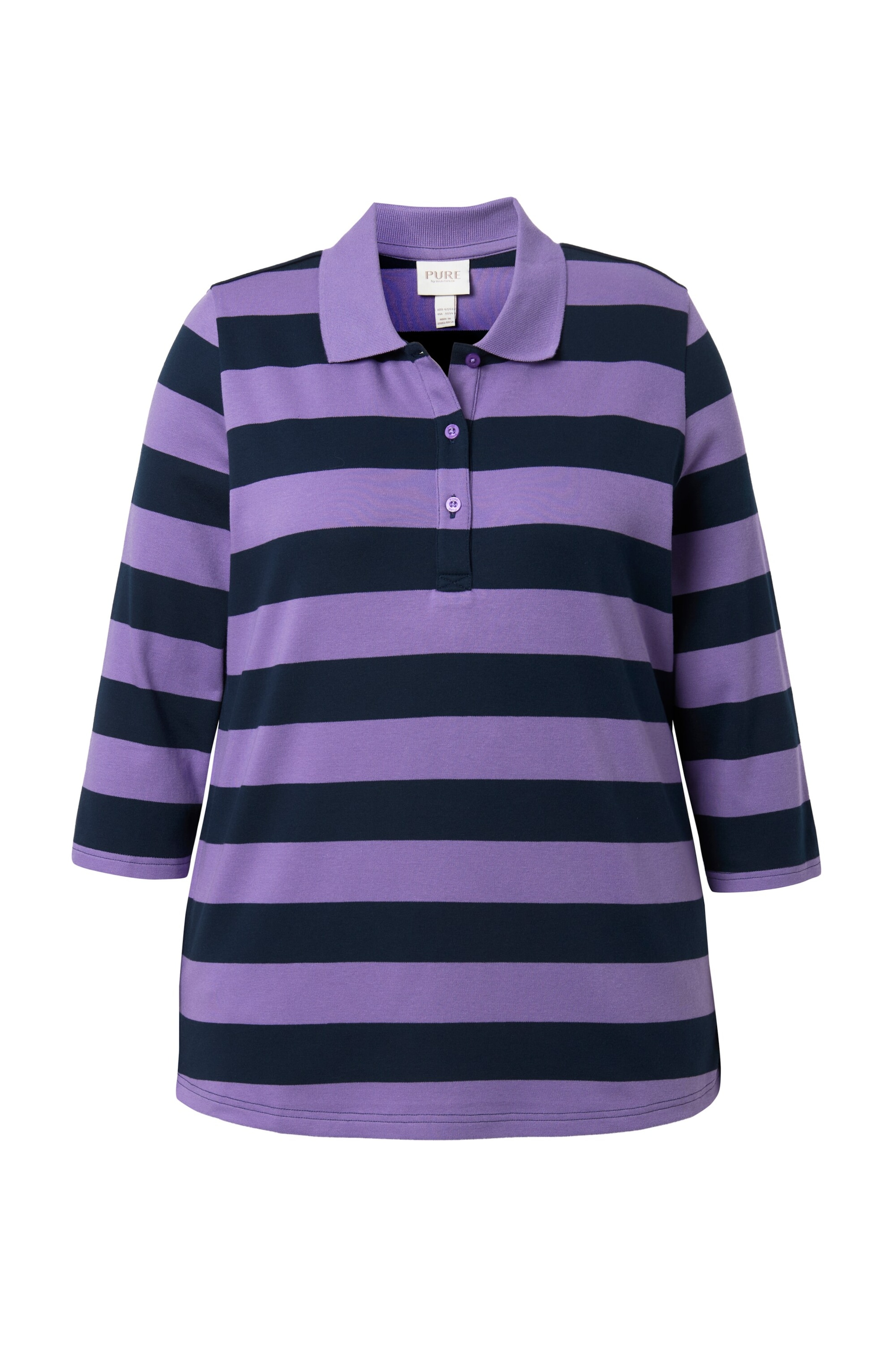 Ulla Popken Sweatshirt in Purple: front