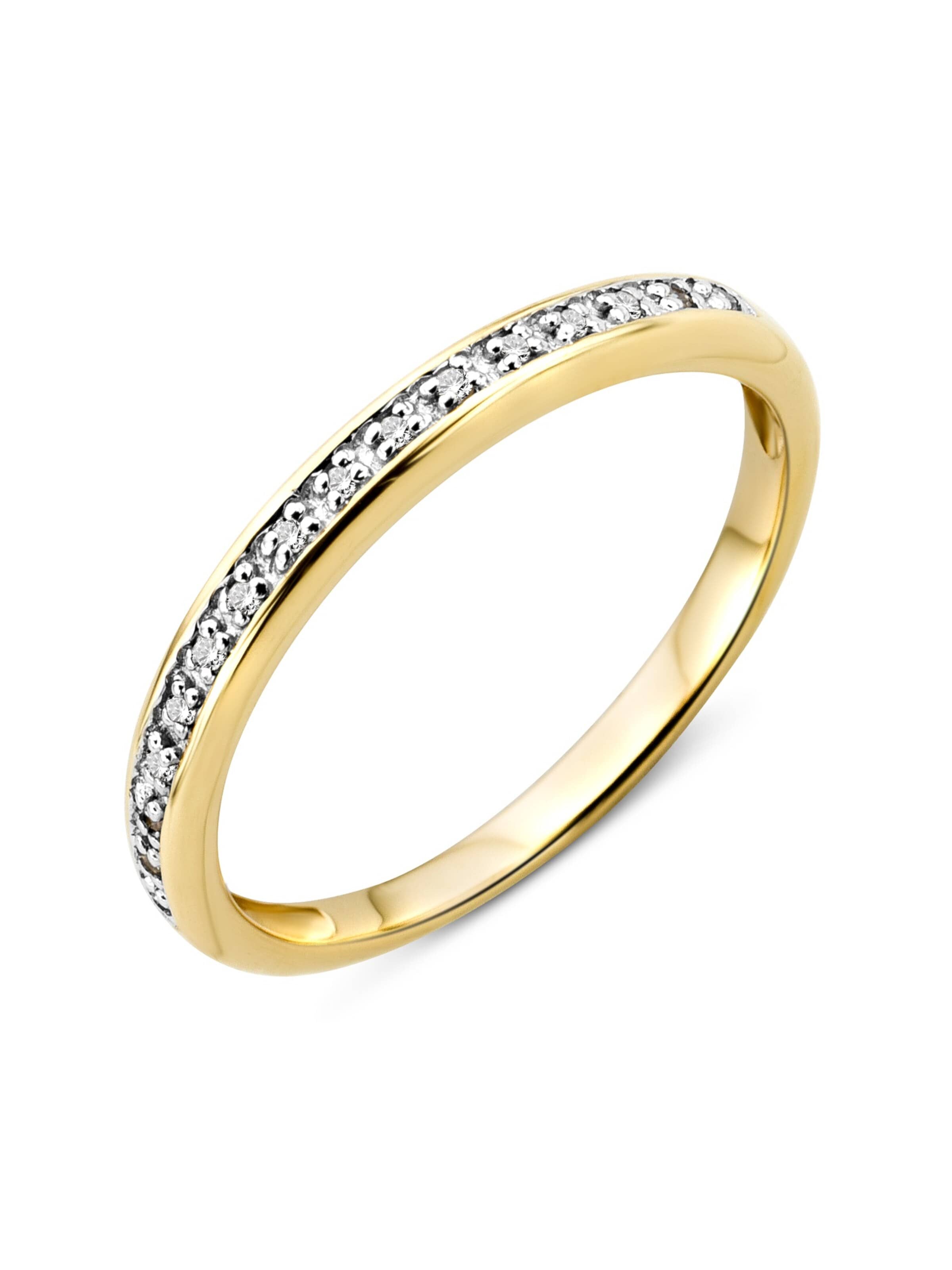 DIAMANT LETERNEL Ring 'Eternity-Ring aus 375 Gelbgold mit 0.05 Karat Diamant' in Gold: front