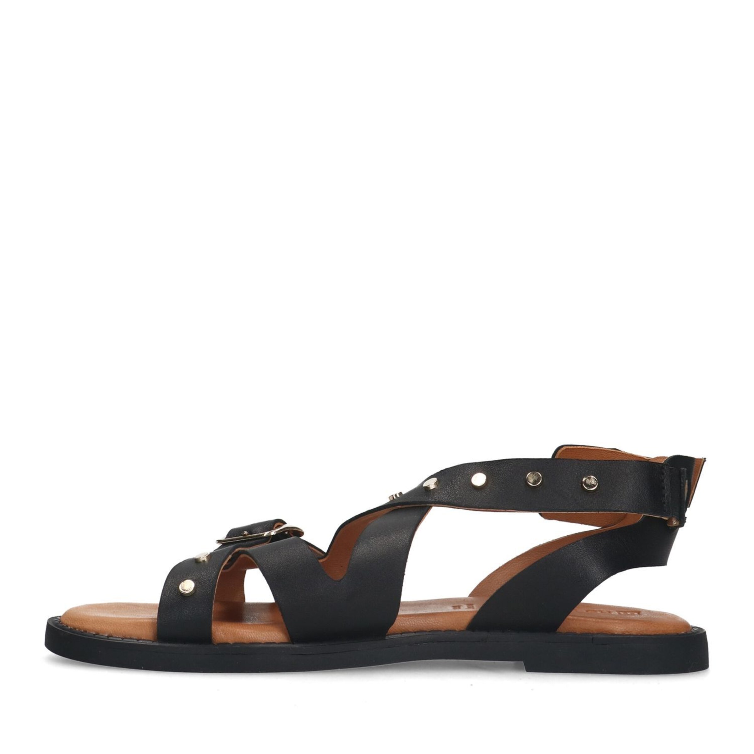 no stress Strap Sandals in Black
