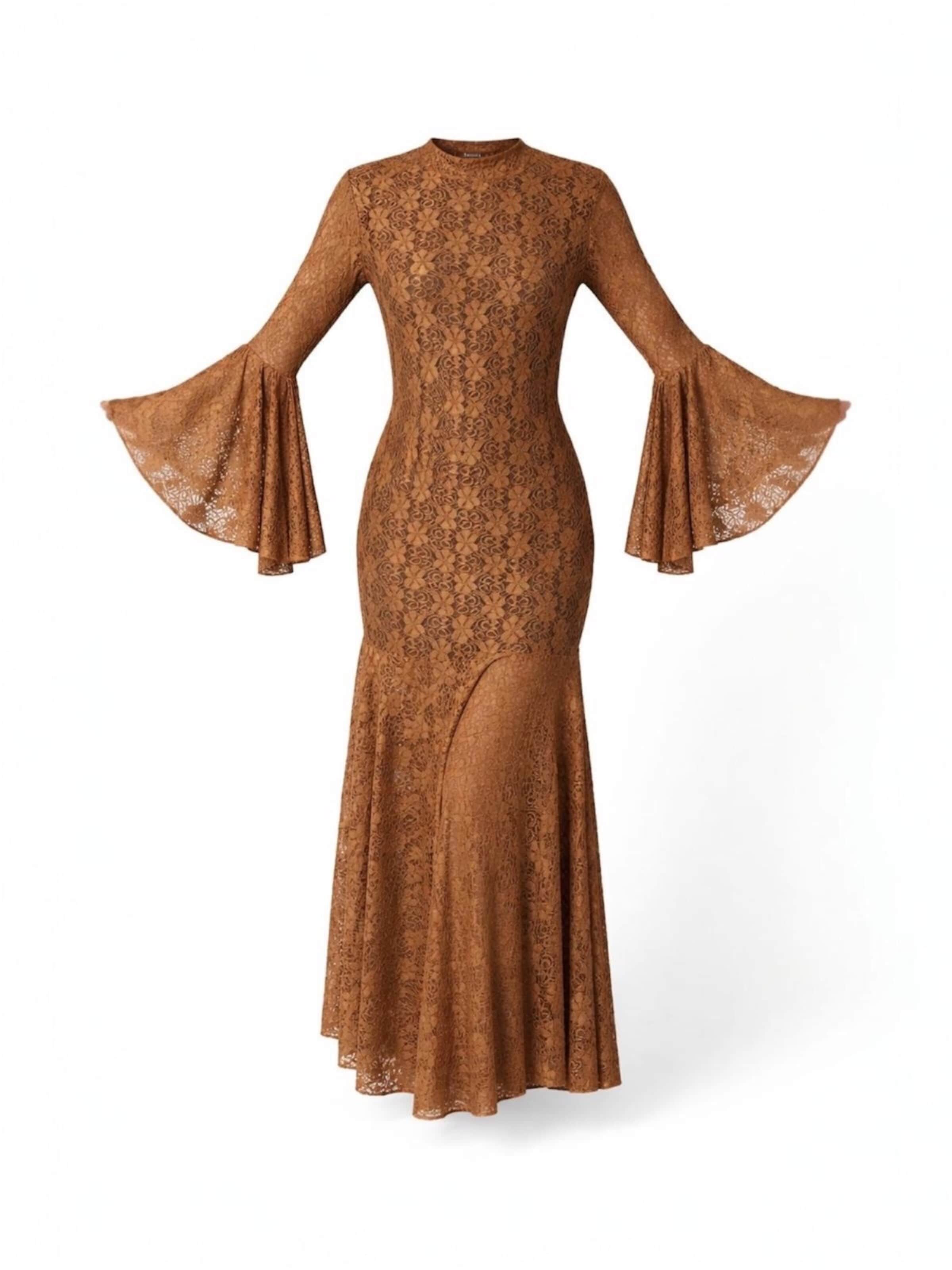 Elena Athanasiadou Evening dress 'Lune de Soir' in Brown: front