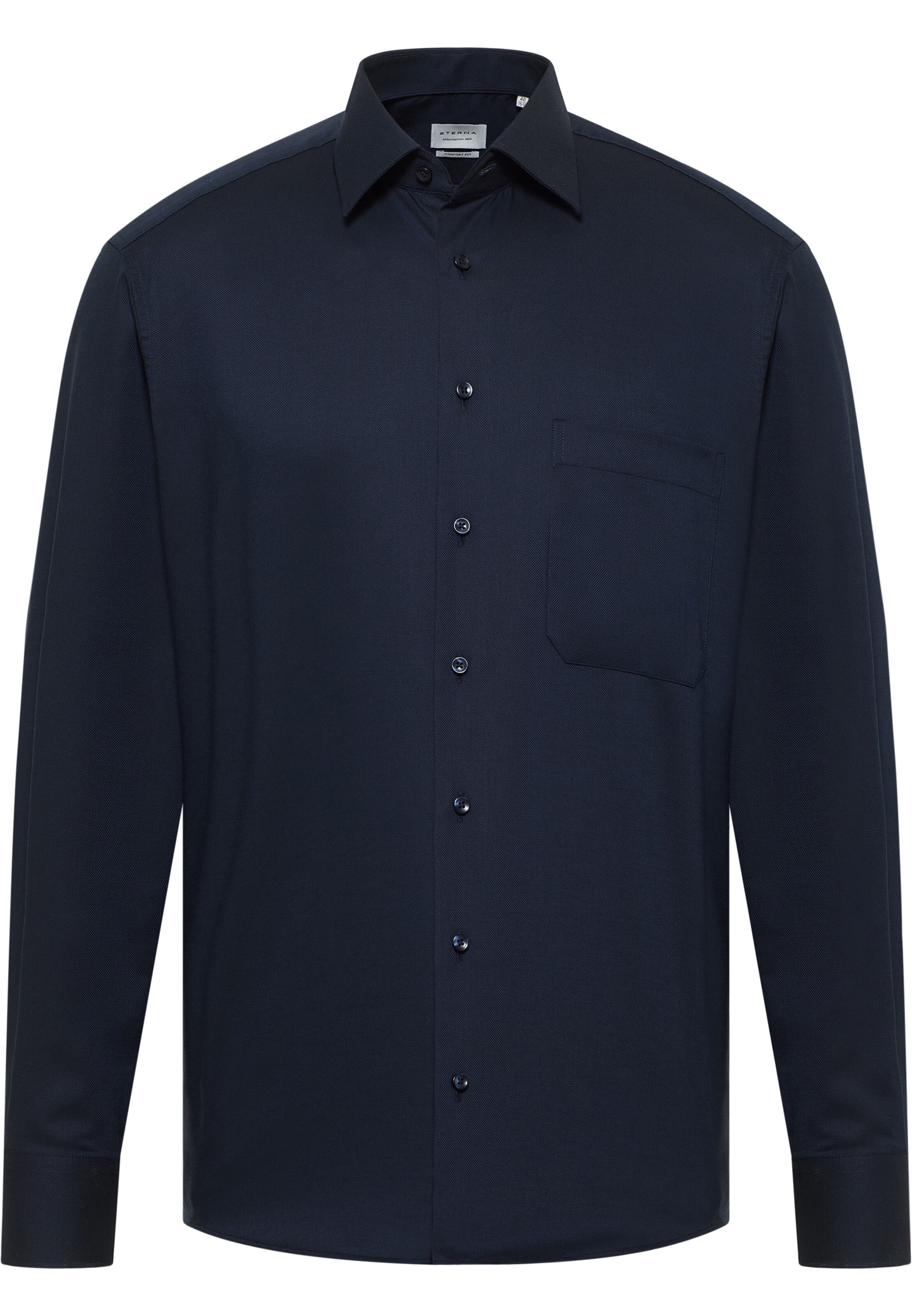 ETERNA Zakelijk overhemd in Blauw: voorkant