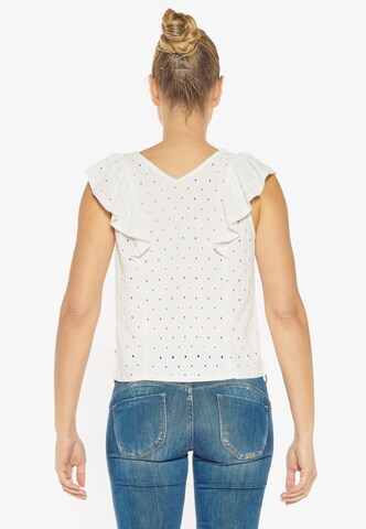 Le Temps Des Cerises Blouse 'NAXO' in White