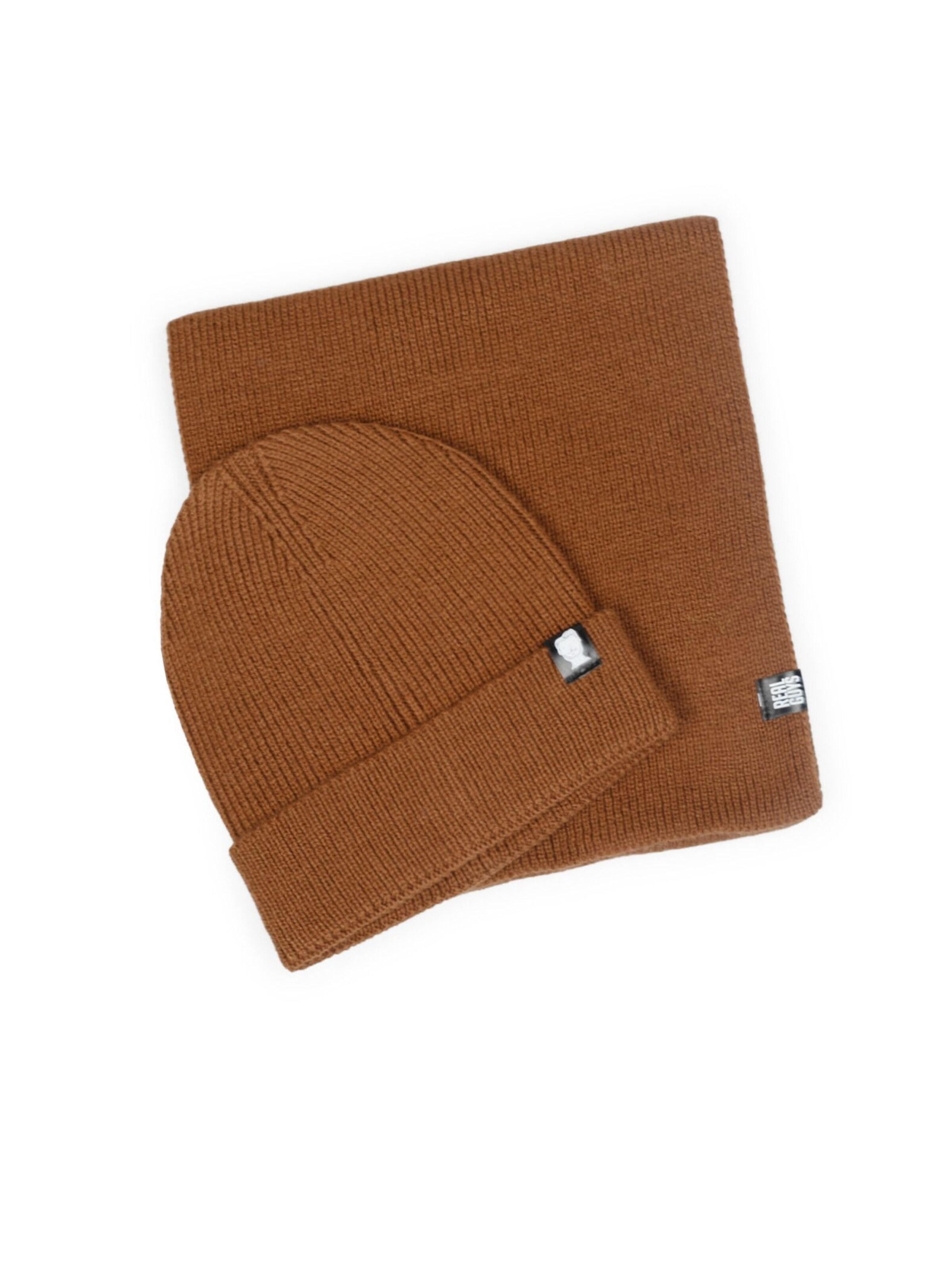 Real Guys Muts in Beige: voorkant