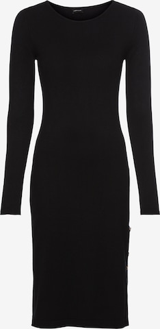 LAURA SCOTT Knitted dress in Black: front
