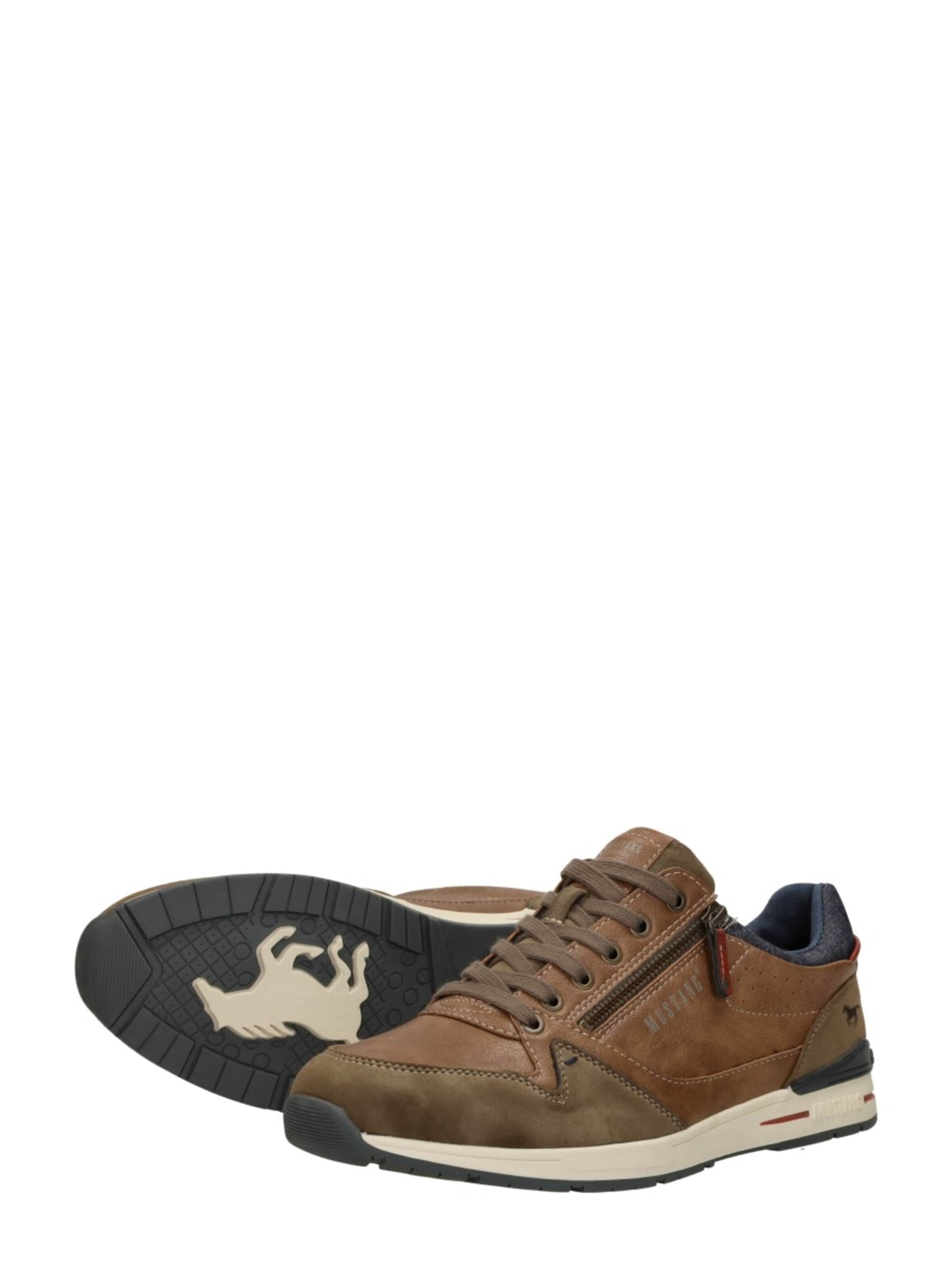 MUSTANG Platform trainers 'Heren sneakers' in Brown