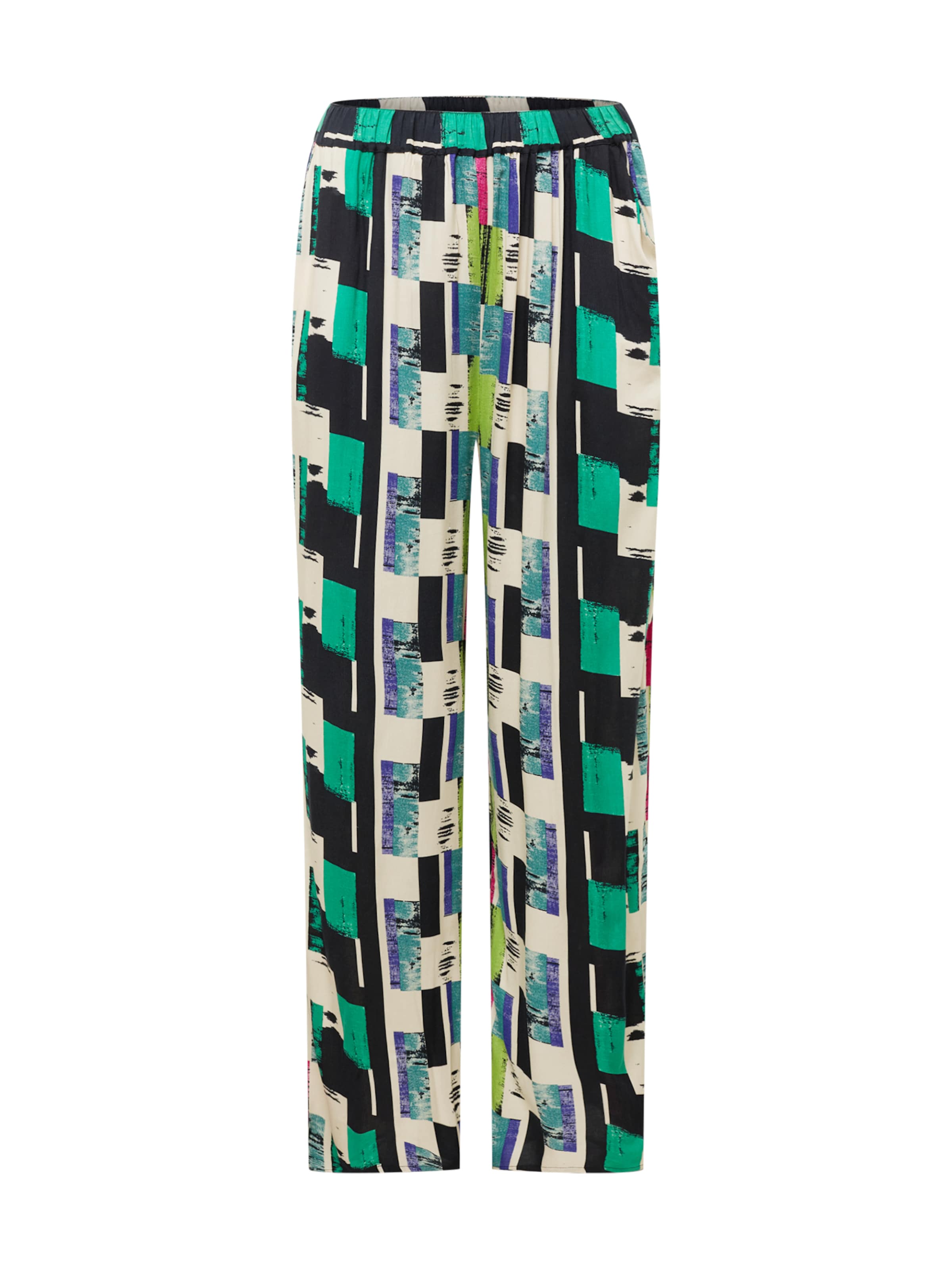 Nasty Gal Plus Wide leg Παντελόνι σε μαύρο: μπροστά