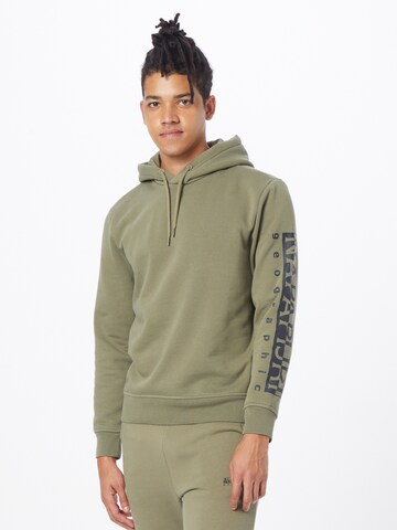 NAPAPIJRI Sweatshirt 'Badas' in Grün: Vorderseite