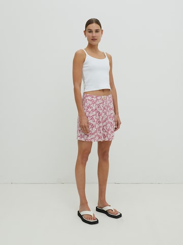 EDITED Regular Pleat-Front Pants 'Lyla' in Pink