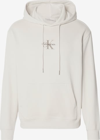 Calvin Klein JeansSweater majica - bijela boja: prednji dio