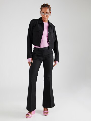 évasé Pantalon à plis Monki en noir