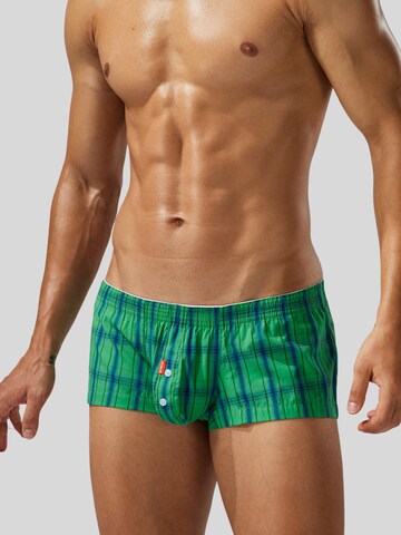 SEOBEAN Boxer shorts 'Checkered Boxershort Trunk' in Green: front