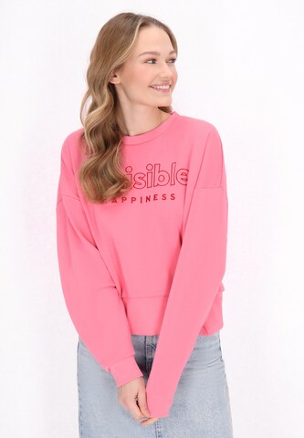 MYMO Sweatshirt 'Back To School' in Roze: voorkant