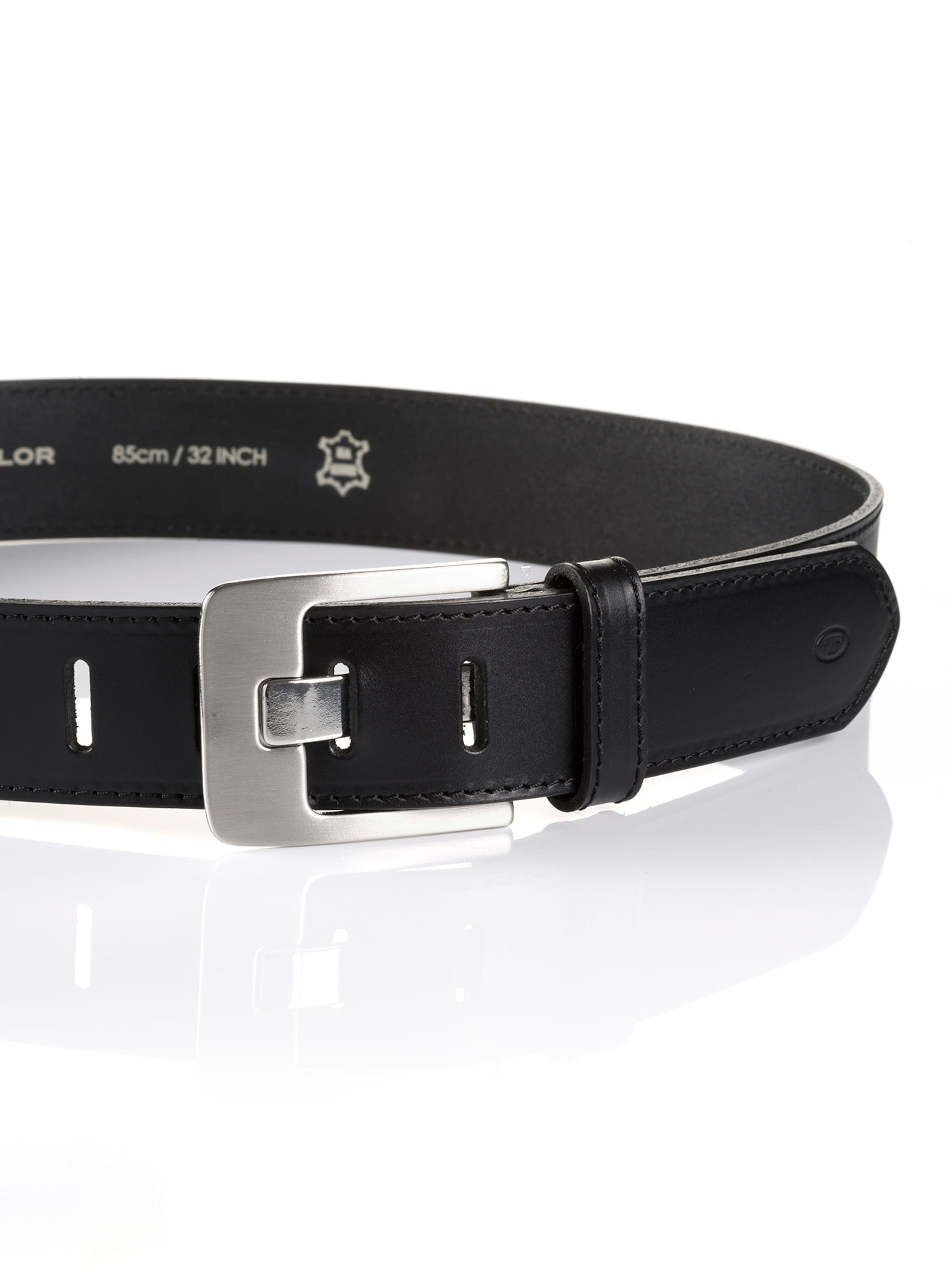 TOM TAILOR Gürtel 'LAUREL' in Schwarz