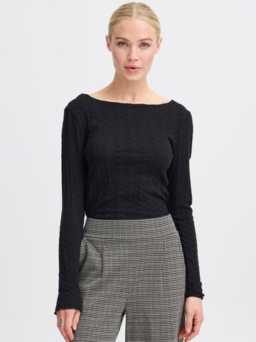 Pullover 'Theana' di b.young in nero: frontale