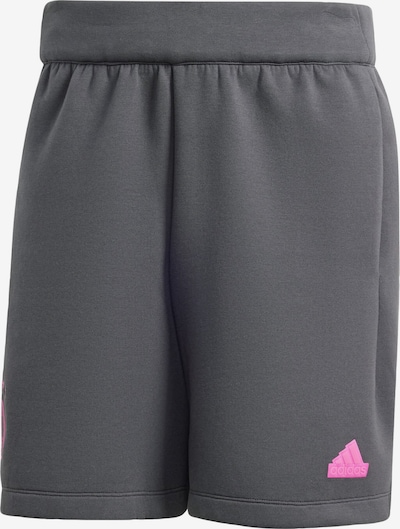 ADIDAS PERFORMANCE Workout Pants 'DFB' in Grey / Pink / White, Item view