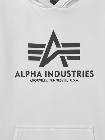 ALPHA INDUSTRIES Sweatshirt 'Basic' in White