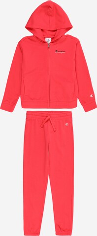Champion Authentic Athletic Apparel Tracksuit in Red: front